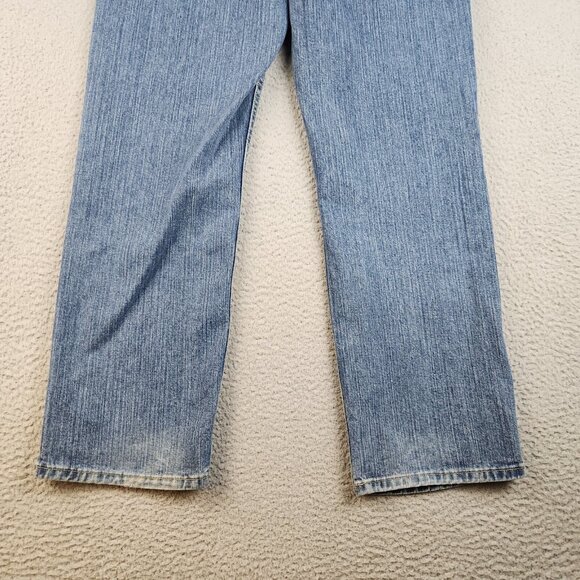 Y2K Boys Relaxed Fit Jeans Boys 18 Husky Straight Faded Adjustable Denim Pants - Picture 9 of 12